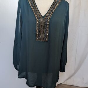 Venus green blouse
